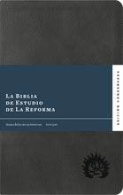 Load image into Gallery viewer, La Biblia de Estudio de La Reforma, Edición Condensada, Spanish Edition — Leather-Like, Charcoal
