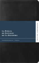 Load image into Gallery viewer, La Biblia de Estudio de La Reforma, Edición Condensada, Spanish Edition — Premium Leather, Black
