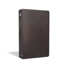 Load image into Gallery viewer, La Biblia de Estudio de La Reforma, Edición Condensada, Spanish Edition — Premium Leather, Dark Brown
